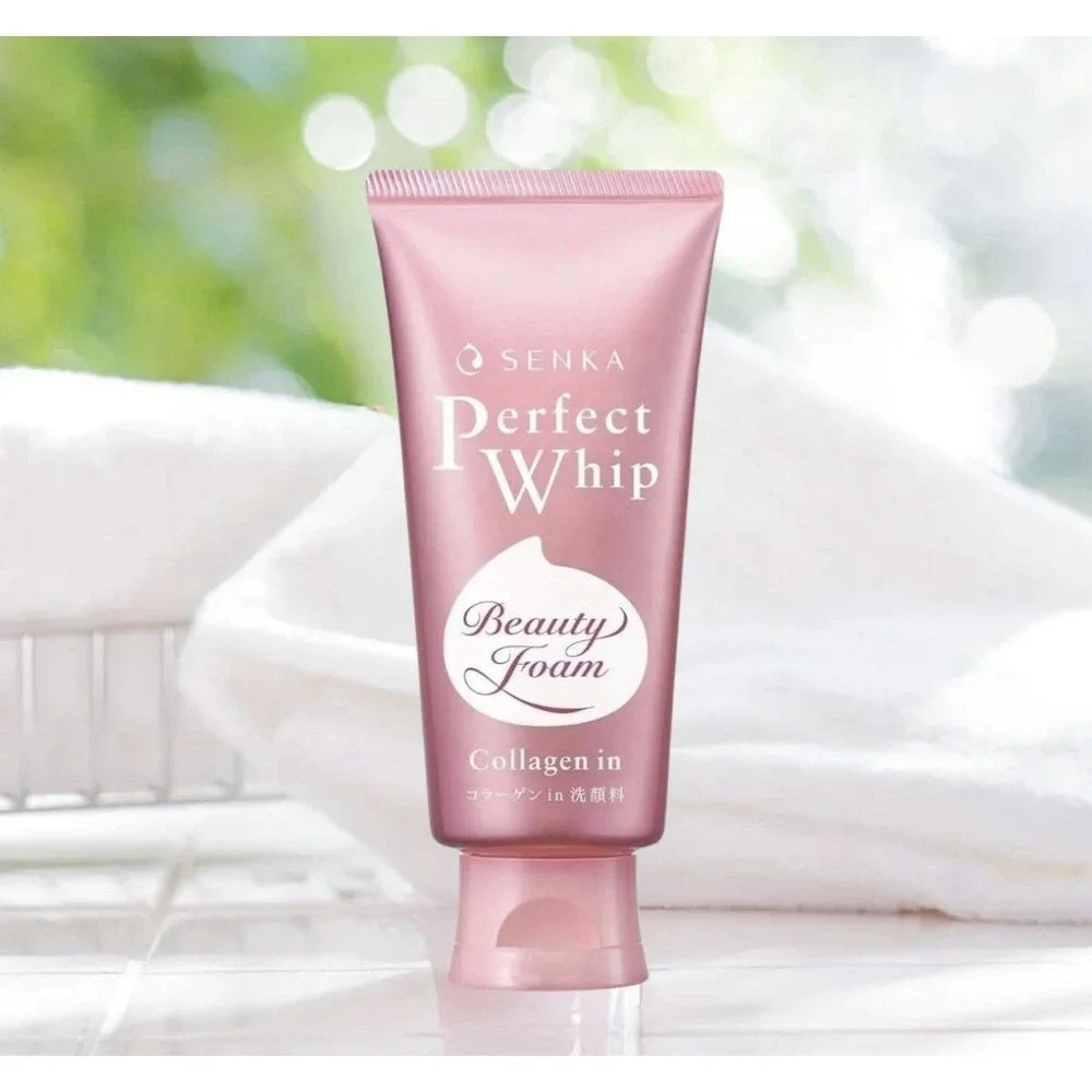Shiseido SENKA Perfect Whip Collagen In Facial Cleaning Foam Cleanser 120g Japan